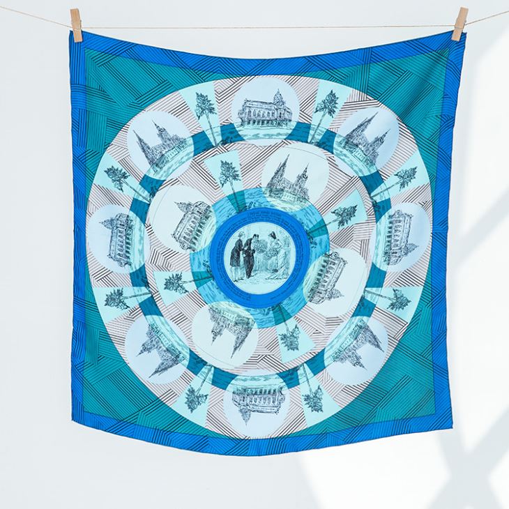 Double Face Silk Scarf For Her